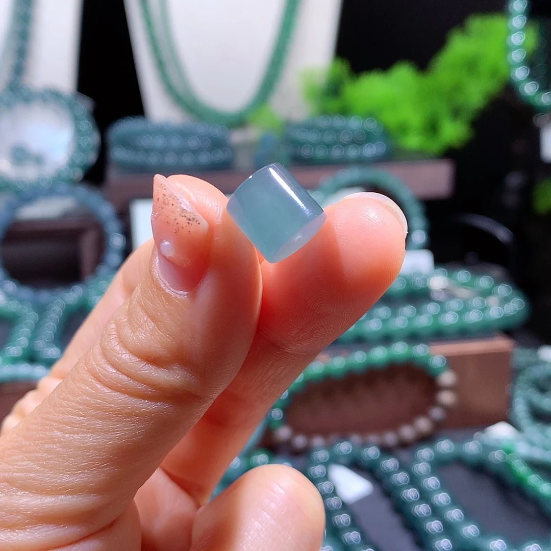 翡翠未镶嵌手链天然a货翡翠单珠10mm