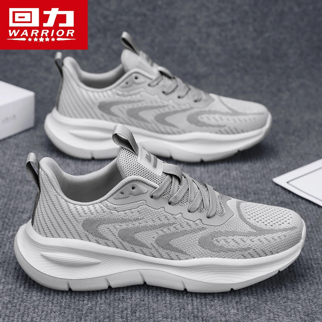 回力男鞋2025秋季爆款透气飞织运动休闲鞋百搭厚底减震轻便网面鞋