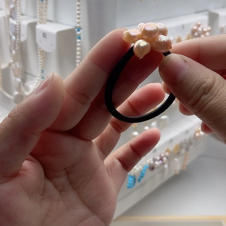 未镶嵌发饰淡水珍珠