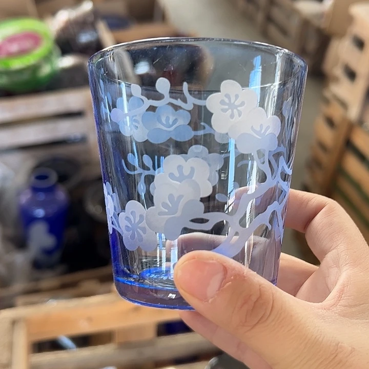 水晶玻璃平底款微瑕一个