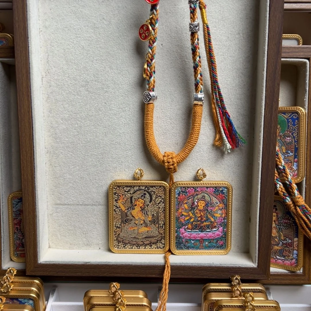 V***长吊坠双面定制 文殊 两个