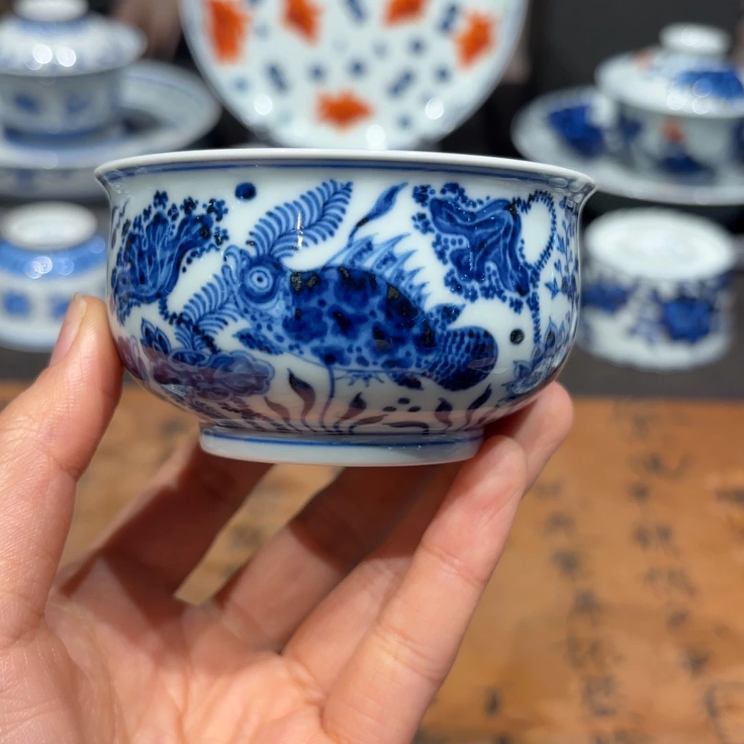 胡***头手工手绘陶瓷茶具