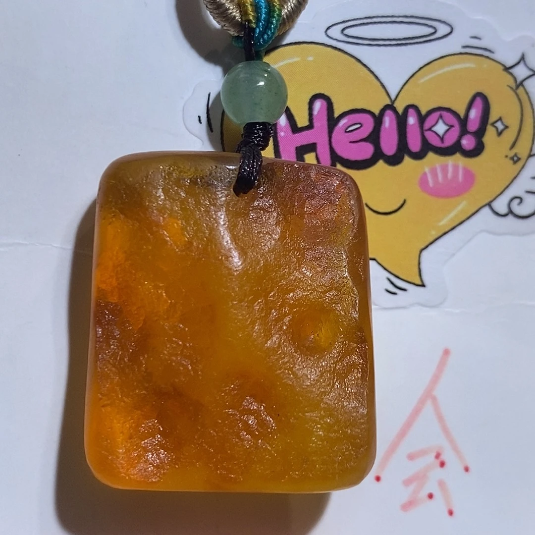 琥珀未镶嵌珠宝奇石蜜蜡吊坠