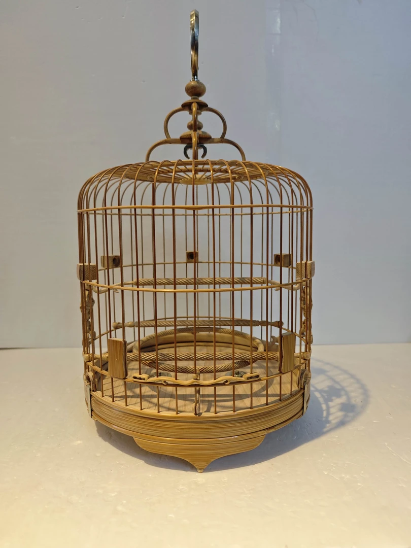 48枝虾笼老竹留青滴水脚虎口门泥鳅背22高21