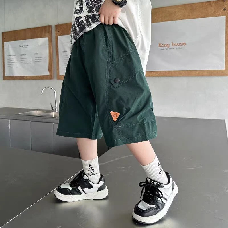 【纯棉】男童短裤夏季2025新款儿童夏装工装五分裤中大童夏款外穿