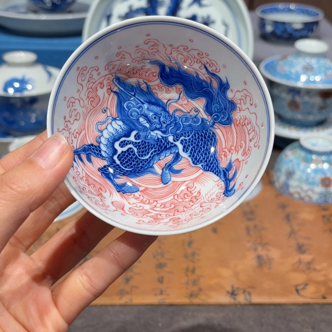 瓷片手工手绘陶瓷茶具