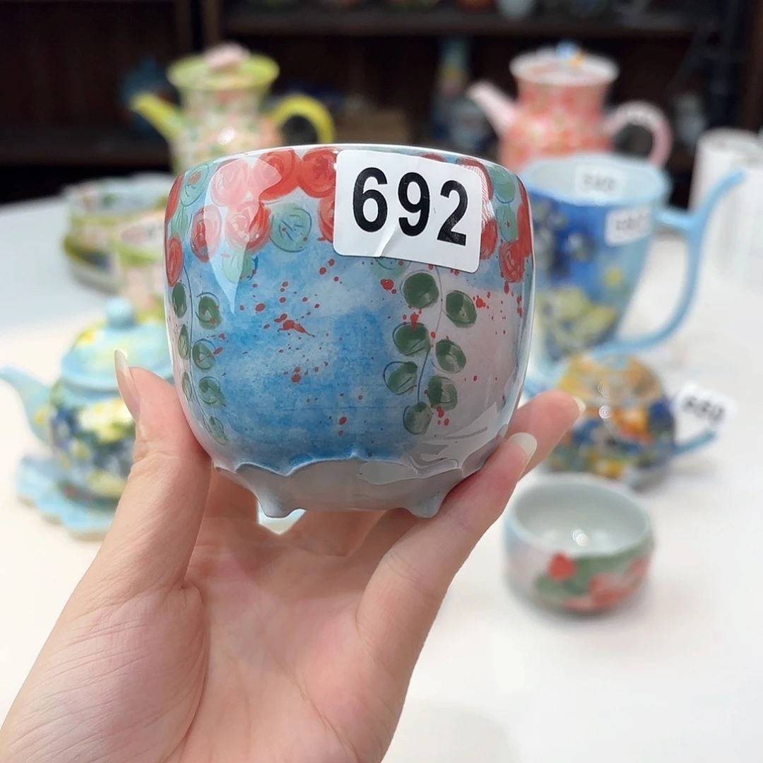 景德镇手绘高温釉下彩陶瓷茶具