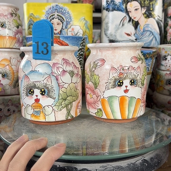 景德镇手绘花盆性价比超高