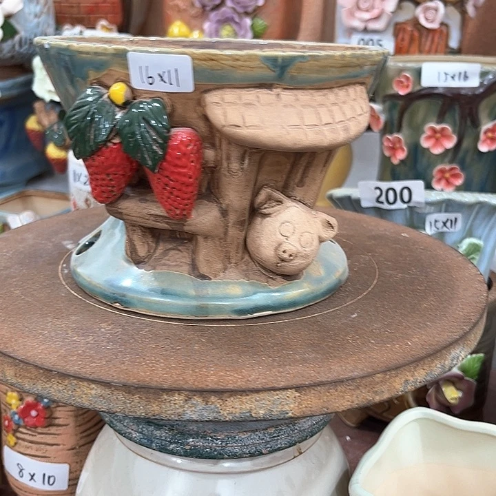 紫砂花盆粗陶材质多肉花盆