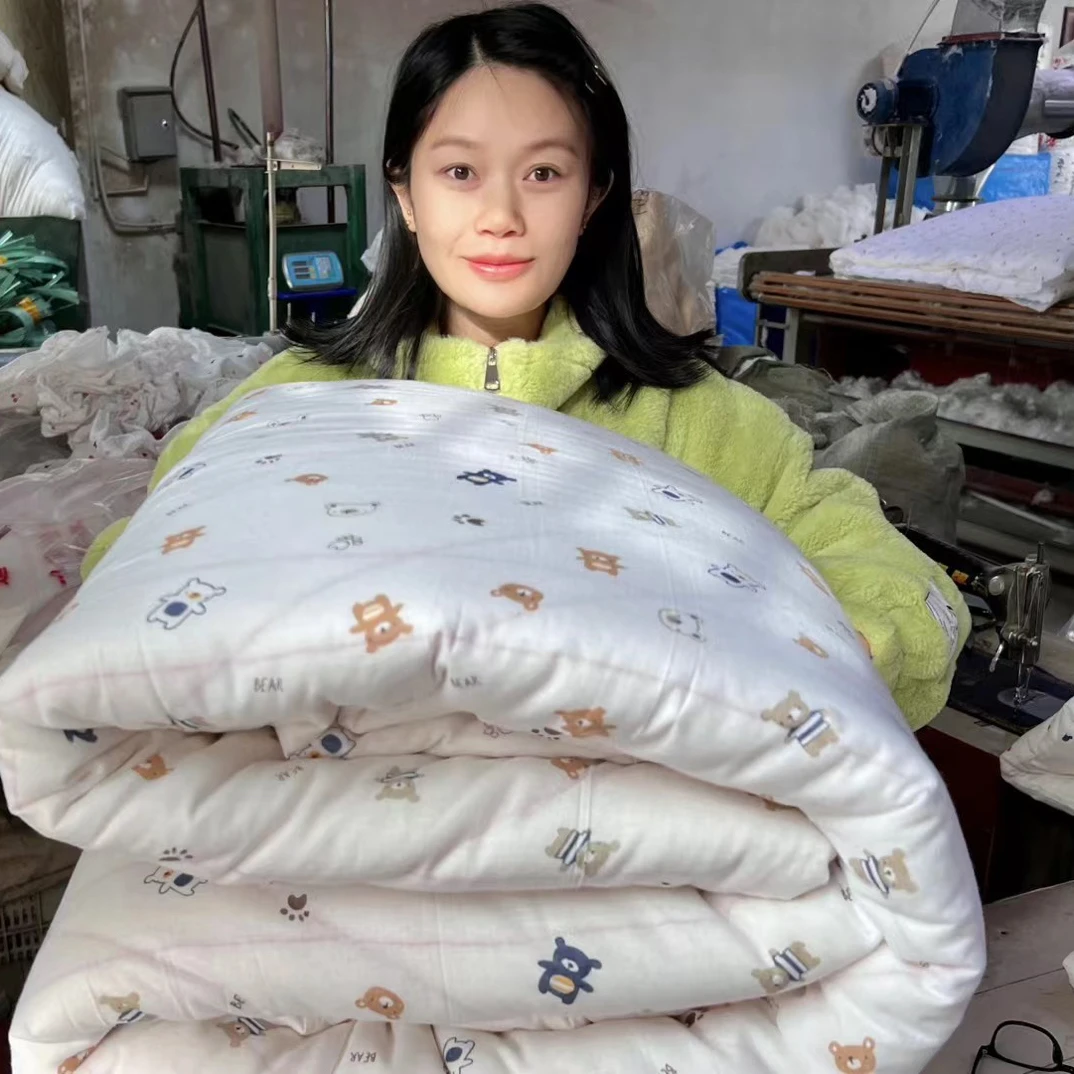 正宗新疆棉花被无异味透气新疆棉被加厚冬季被学生被婴儿被