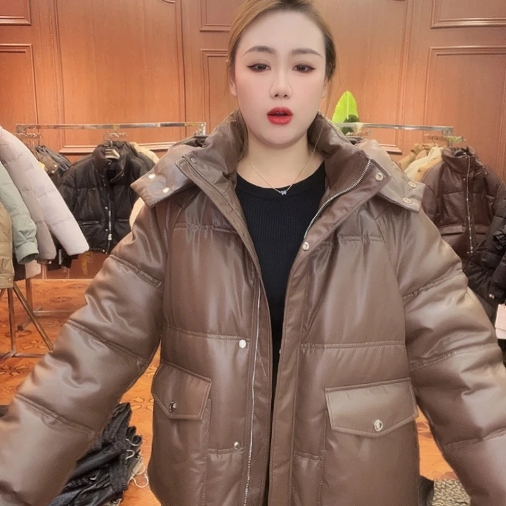 150………160真皮纯皮羽绒服