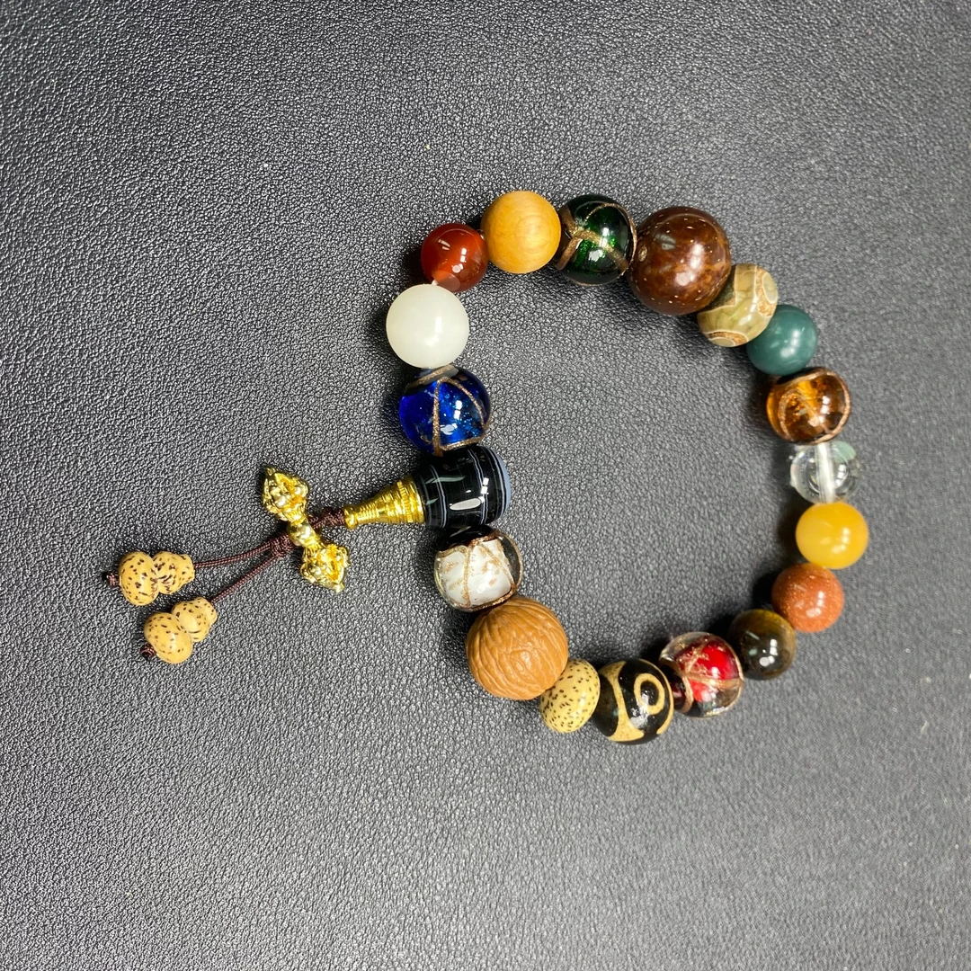 典藏品多宝十八籽手串k12