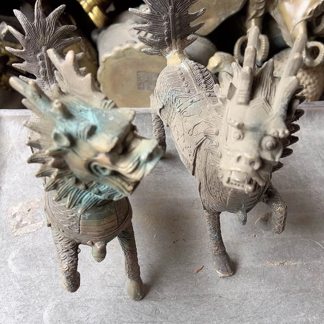 我*谁黄铜摆件工艺品，