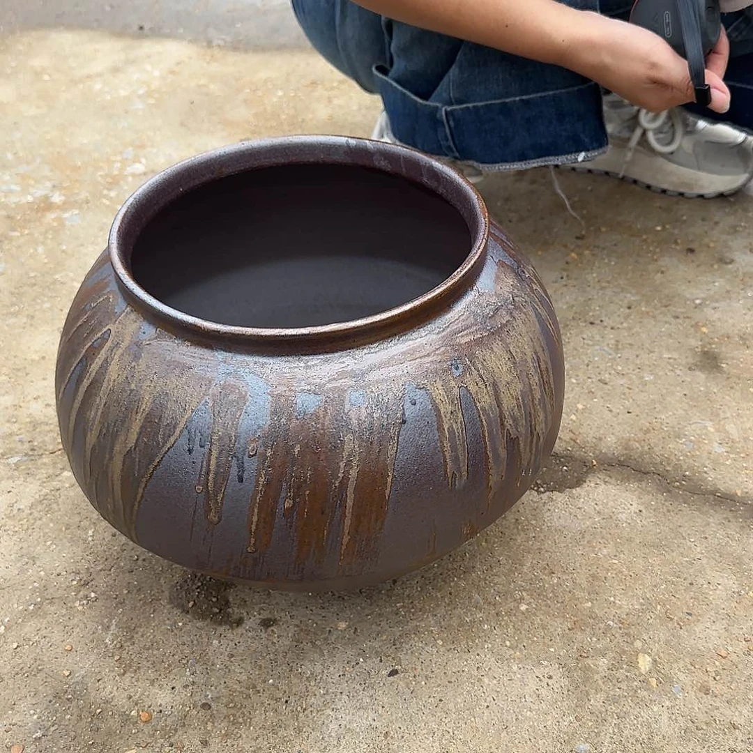 紫砂花盆王嫂花盆0726-655高28口21