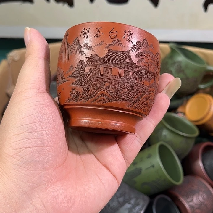茶杯紫砂全手工紫砂主人杯