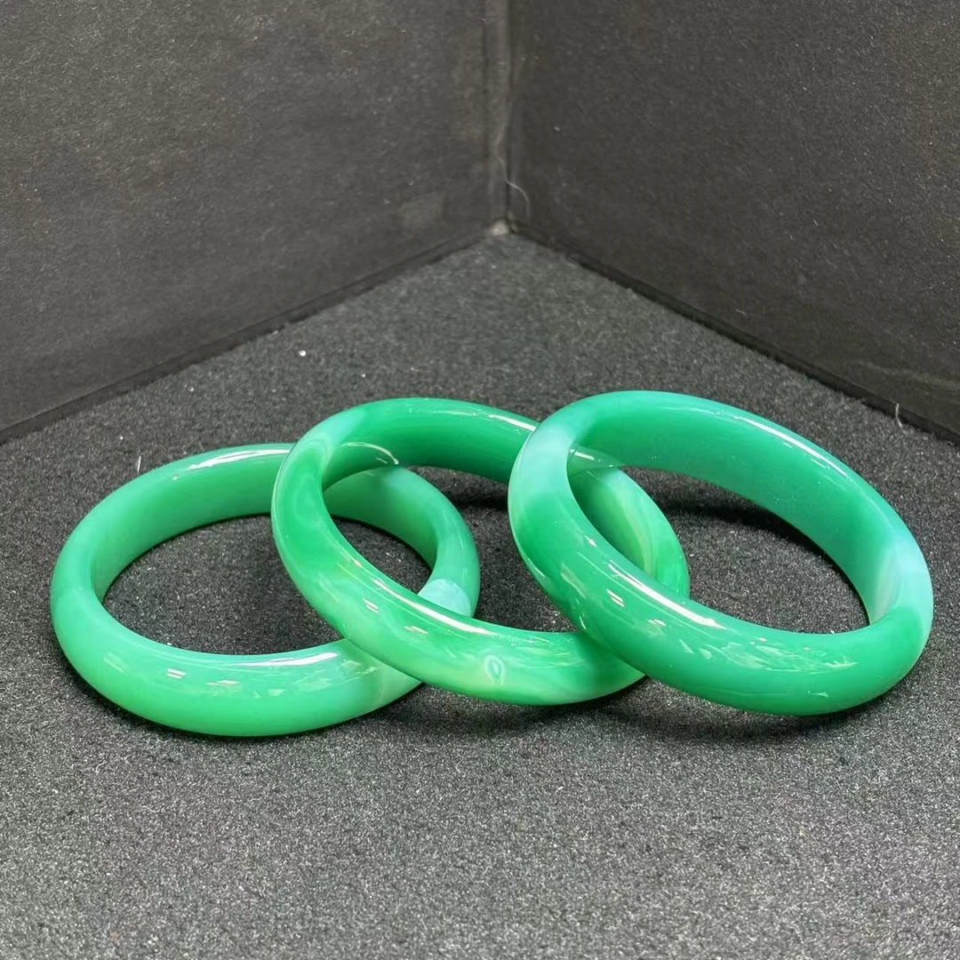 面面来财珠宝S7110-秦紫绿玛瑙玉绿手镯-多样性发其一-配盒