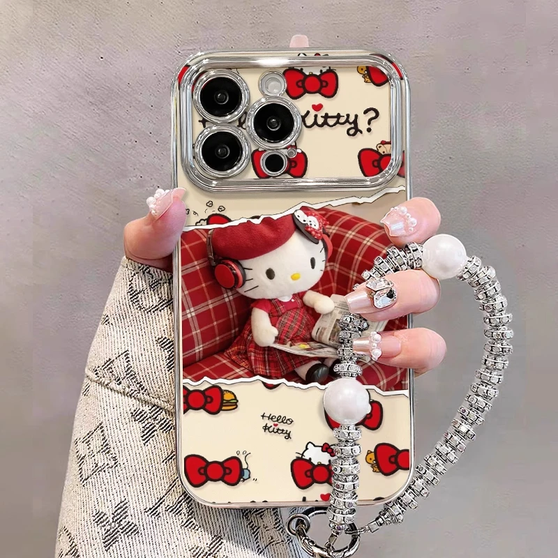 看书凯蒂适用iPhone17苹果13多巴胺手机壳16promax可爱涂鸦15爆款