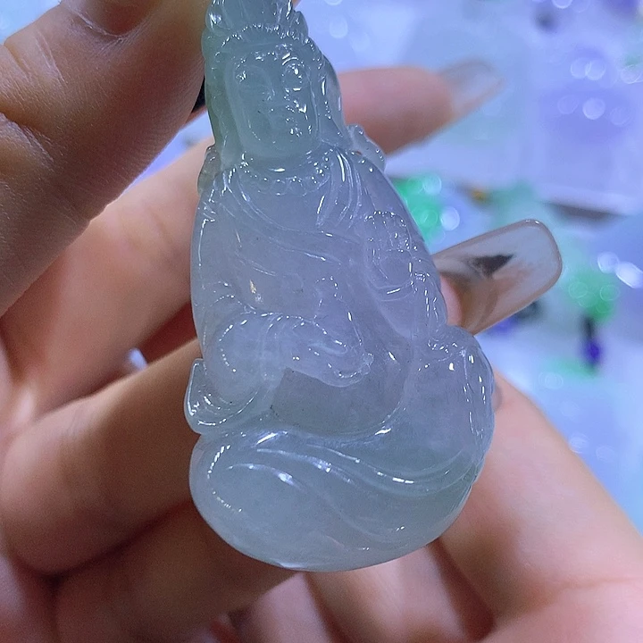 颈饰未镶嵌翡翠天然翡翠A货吊坠