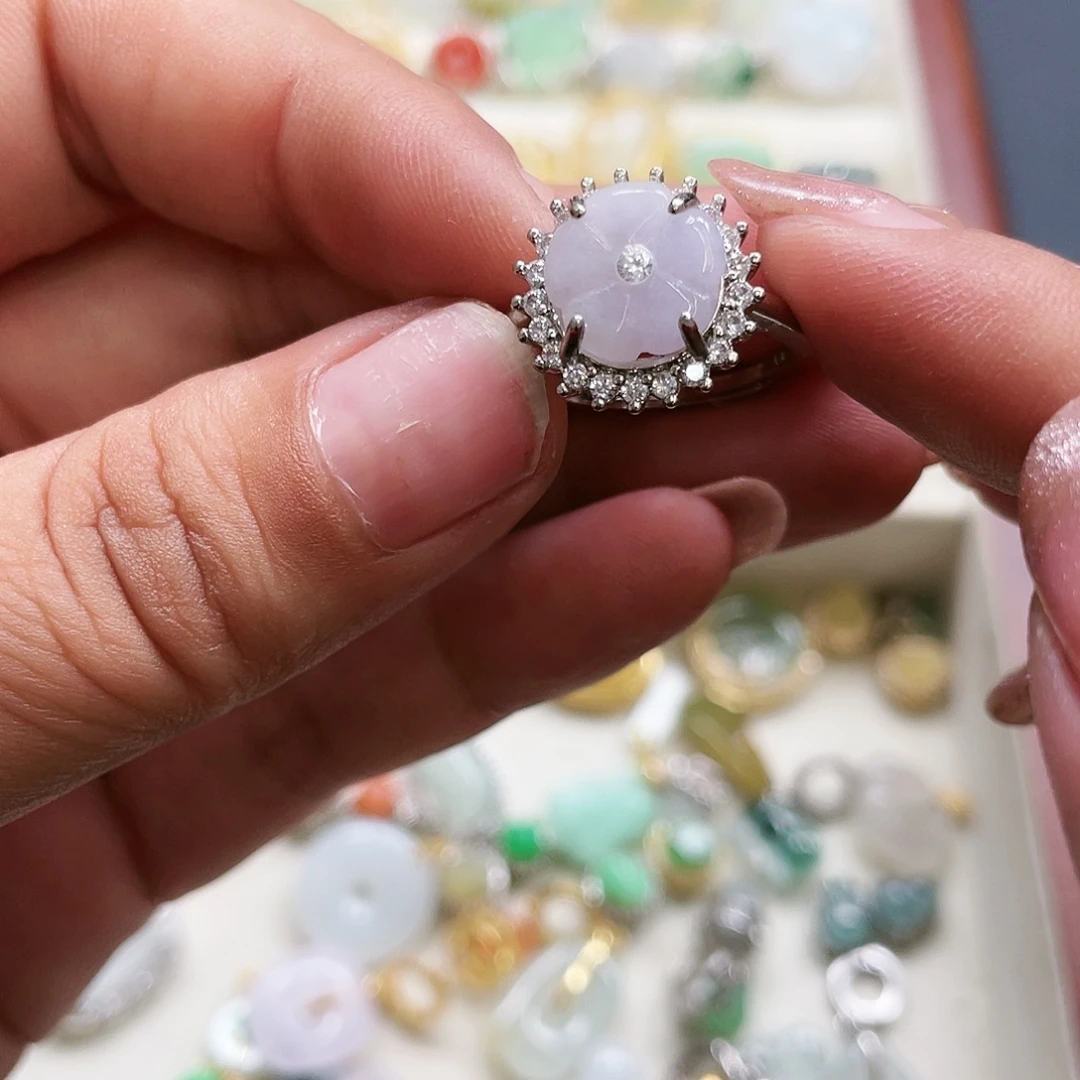 翡翠银S925镶嵌颈饰