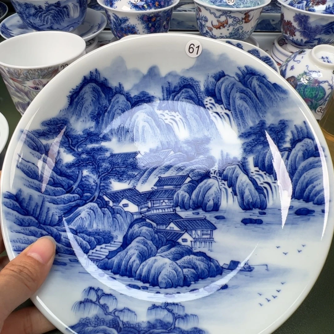 陶瓷景德镇纯手工纯手绘茶具木木61