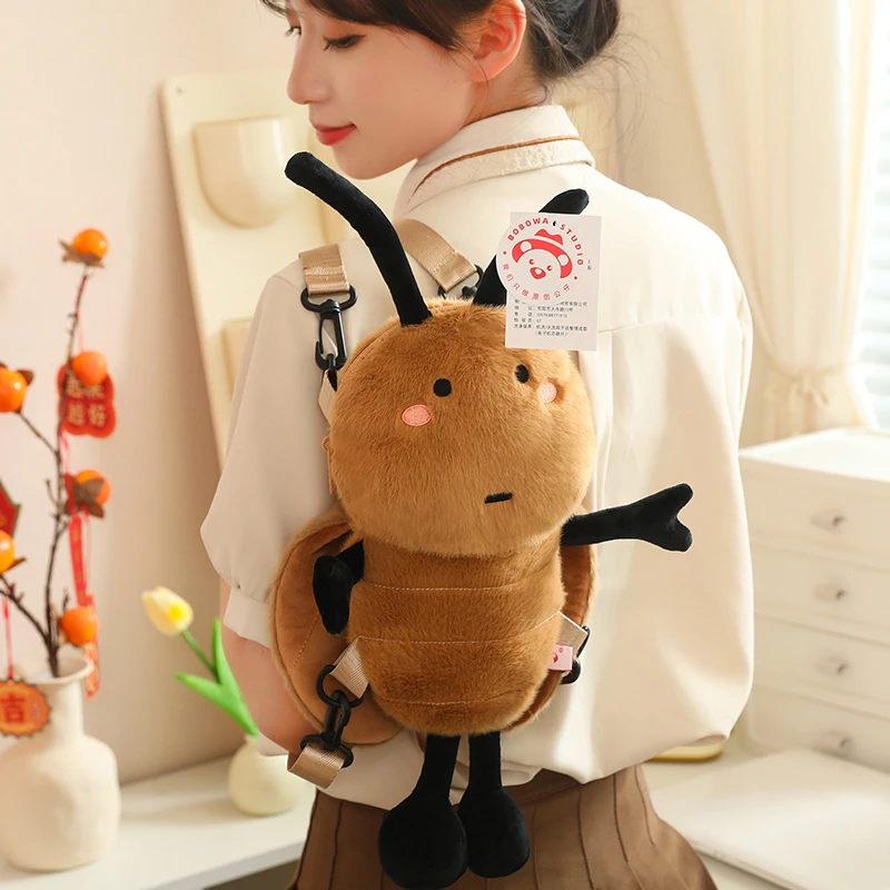 南方蟑螂玩偶小强公仔恶搞丑萌毛绒玩具搞怪生日礼物创意挂件背包