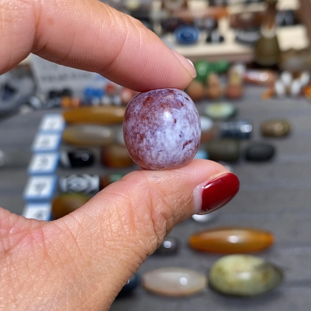 红***叶玛瑙/玉髓合金手链