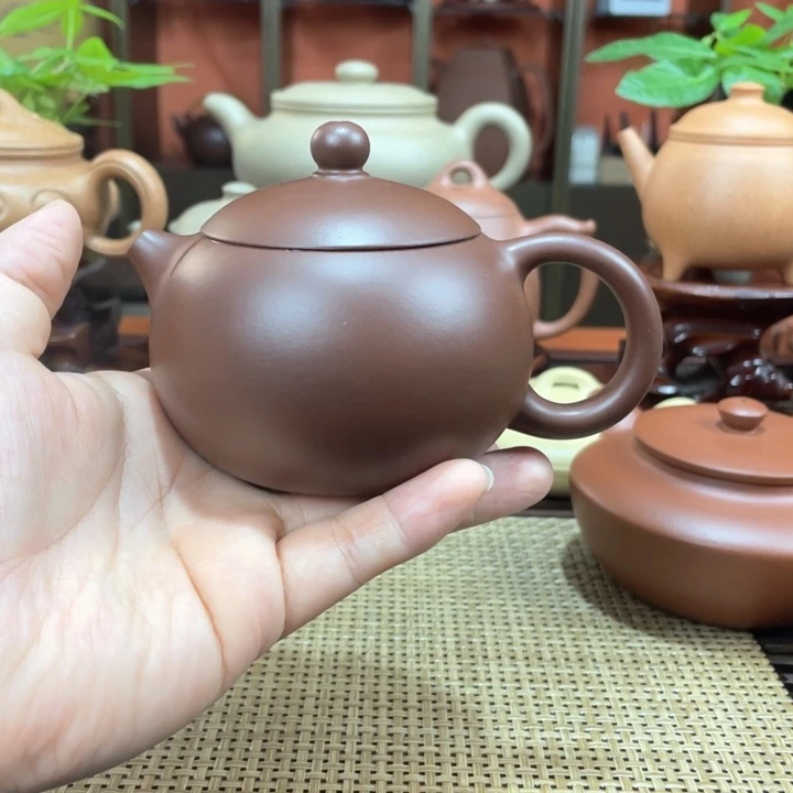 茶壶紫砂紫泥半手工制作