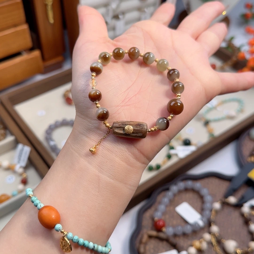 和田玉（糖玉）手链未镶嵌a***o