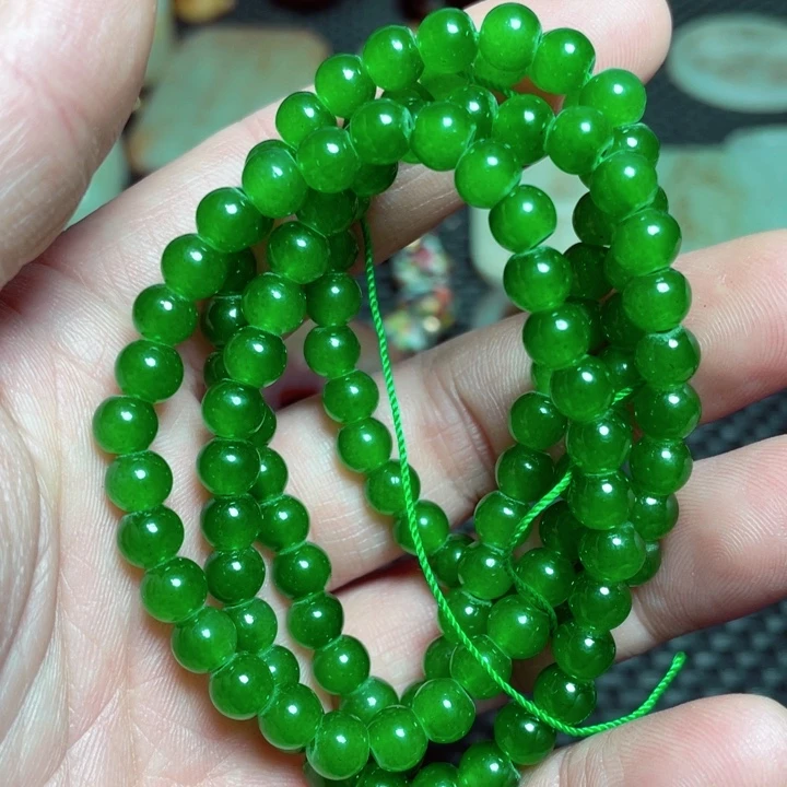 白玉菩提手串漂亮
