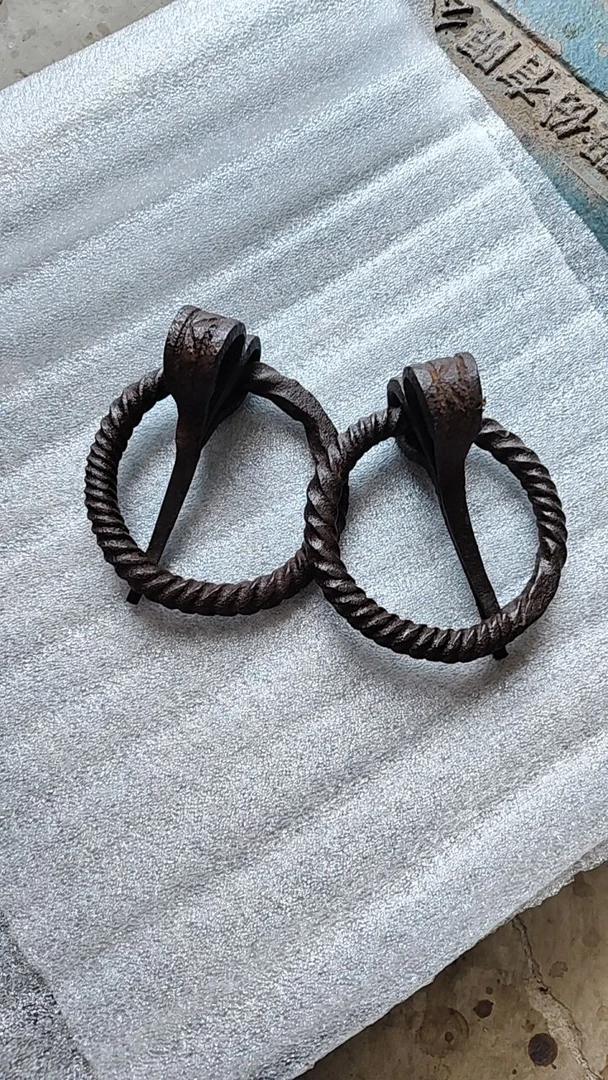 古建筑老式门钉仿古门栓中式大木门铁匠锻打装饰门扣把手包邮