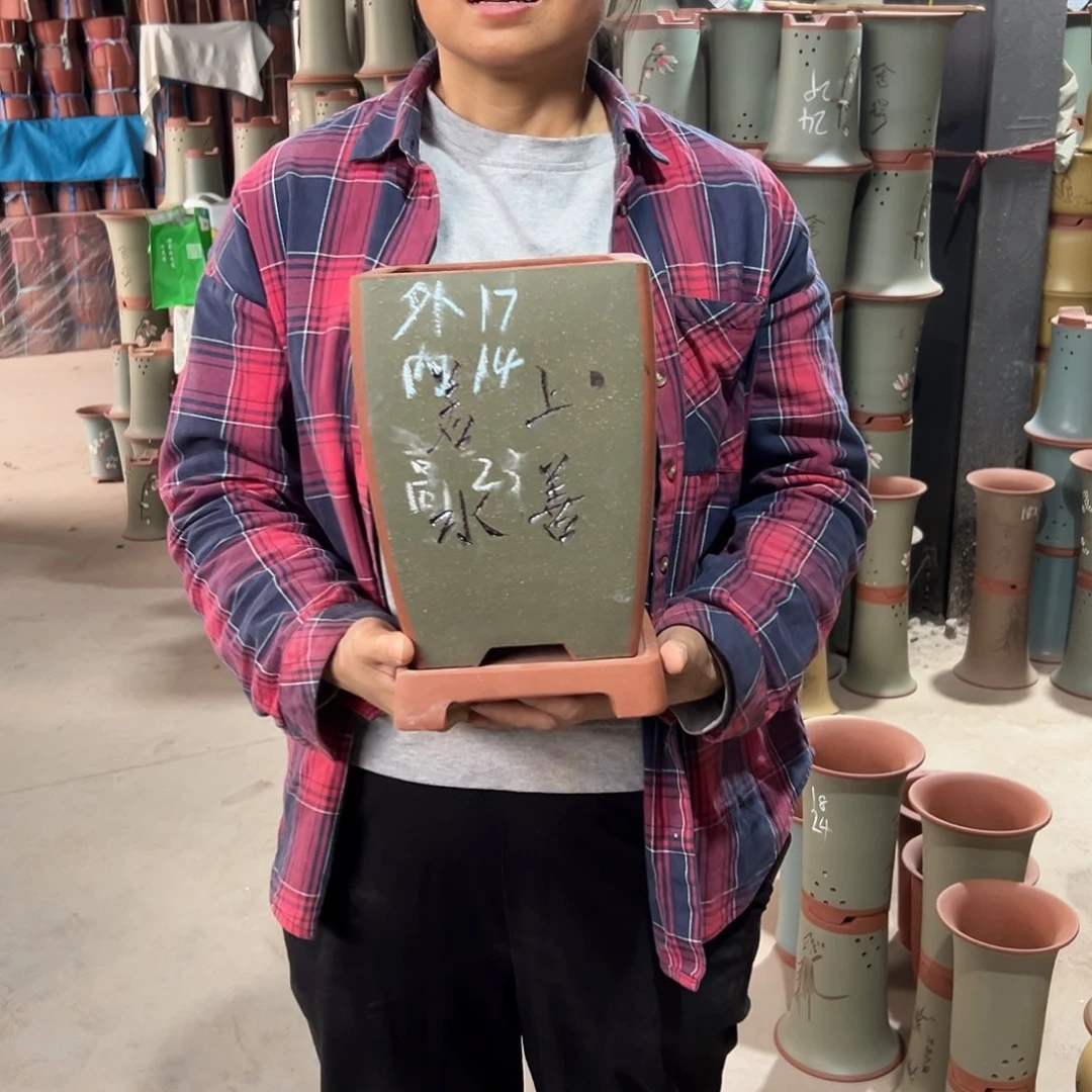 宜兴紫砂精品宜兴紫砂花盆单个