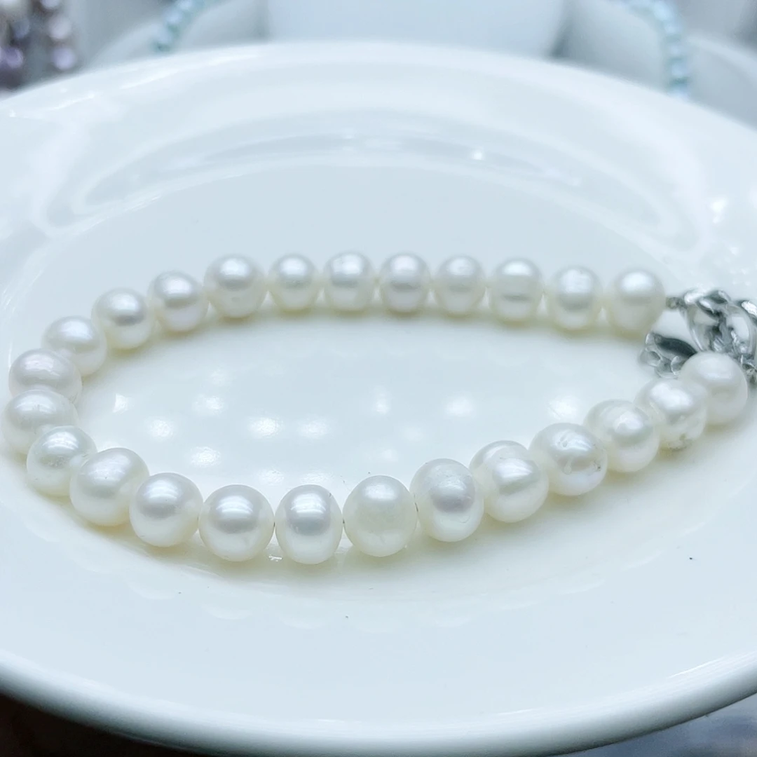 淡水珍珠颈饰钛钢