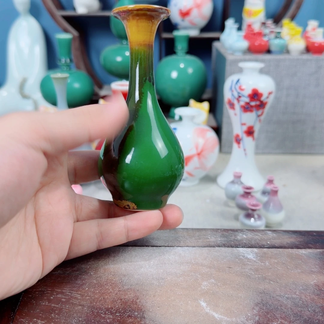 陶瓷手工小花器摆件