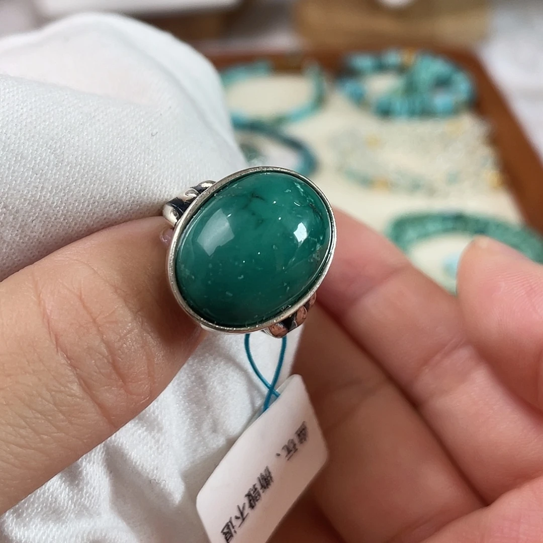 绿松石银S925镶嵌配饰