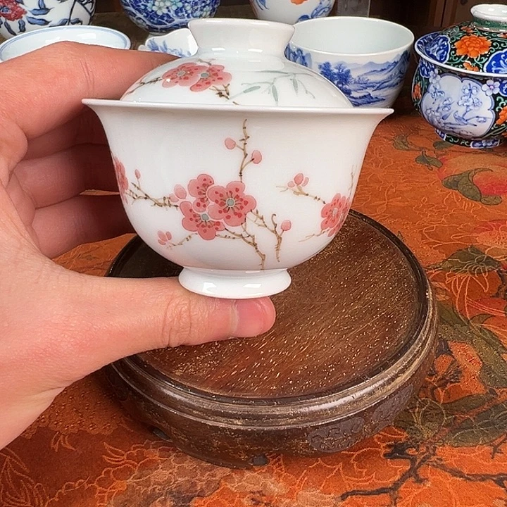 杯子陶钟新春桃花