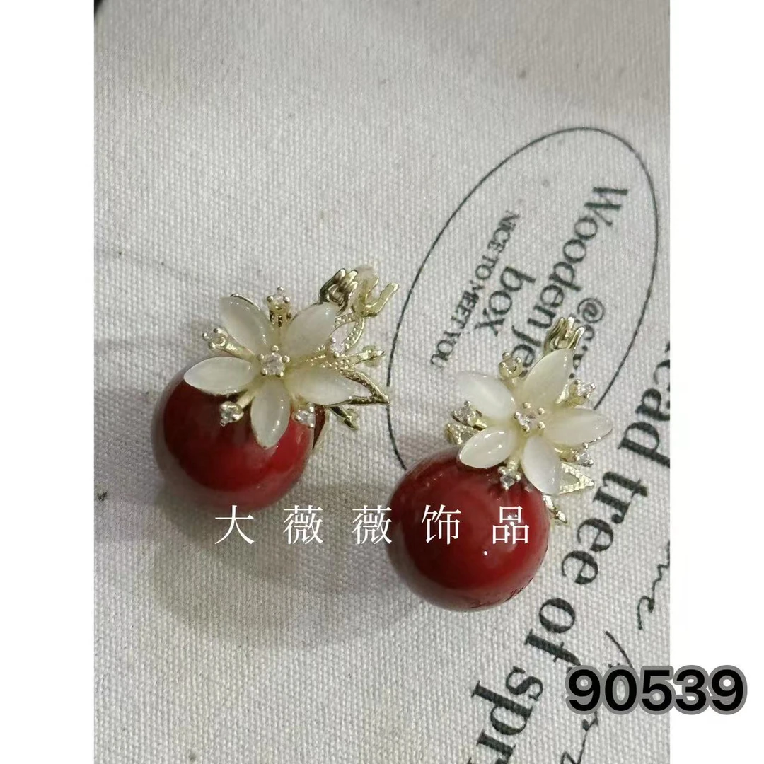 铜合金耳饰 气质时尚前后戴耳饰-90539