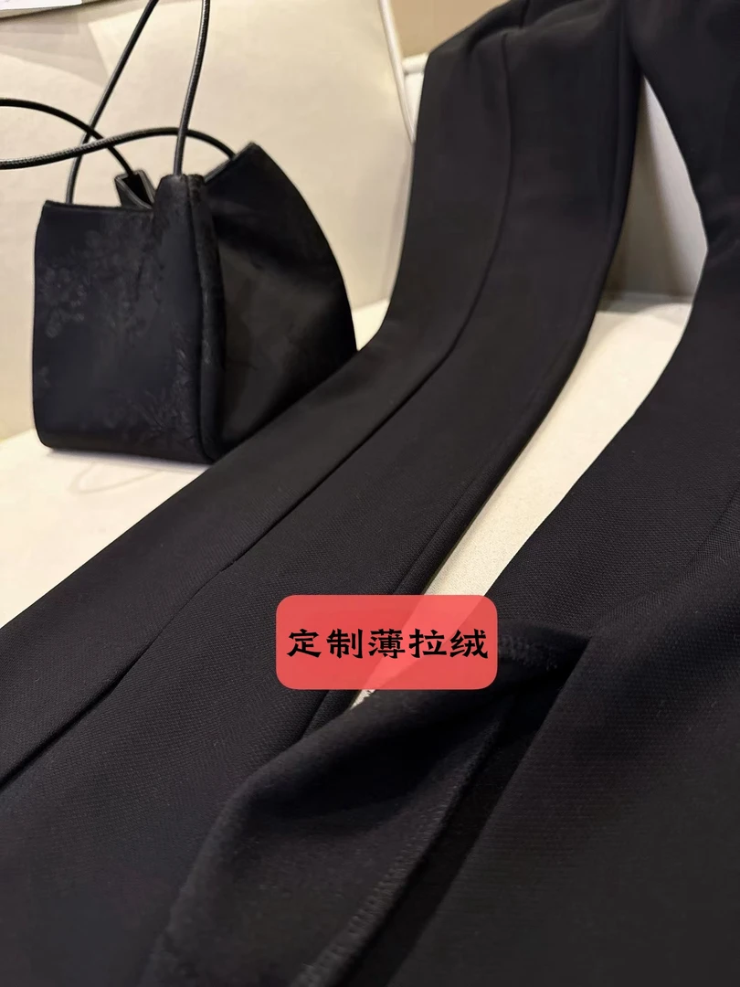 LAU+【加绒画笔】无敌显瘦 INS 原创设计师新款 高端定制面料女装裤