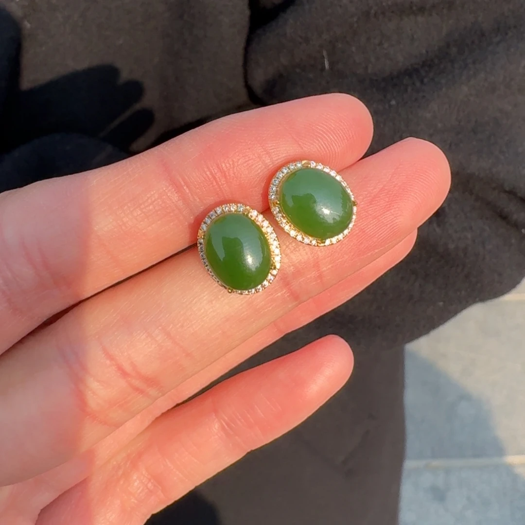 和田玉18K金镶嵌颈饰1211顾哥代购不退