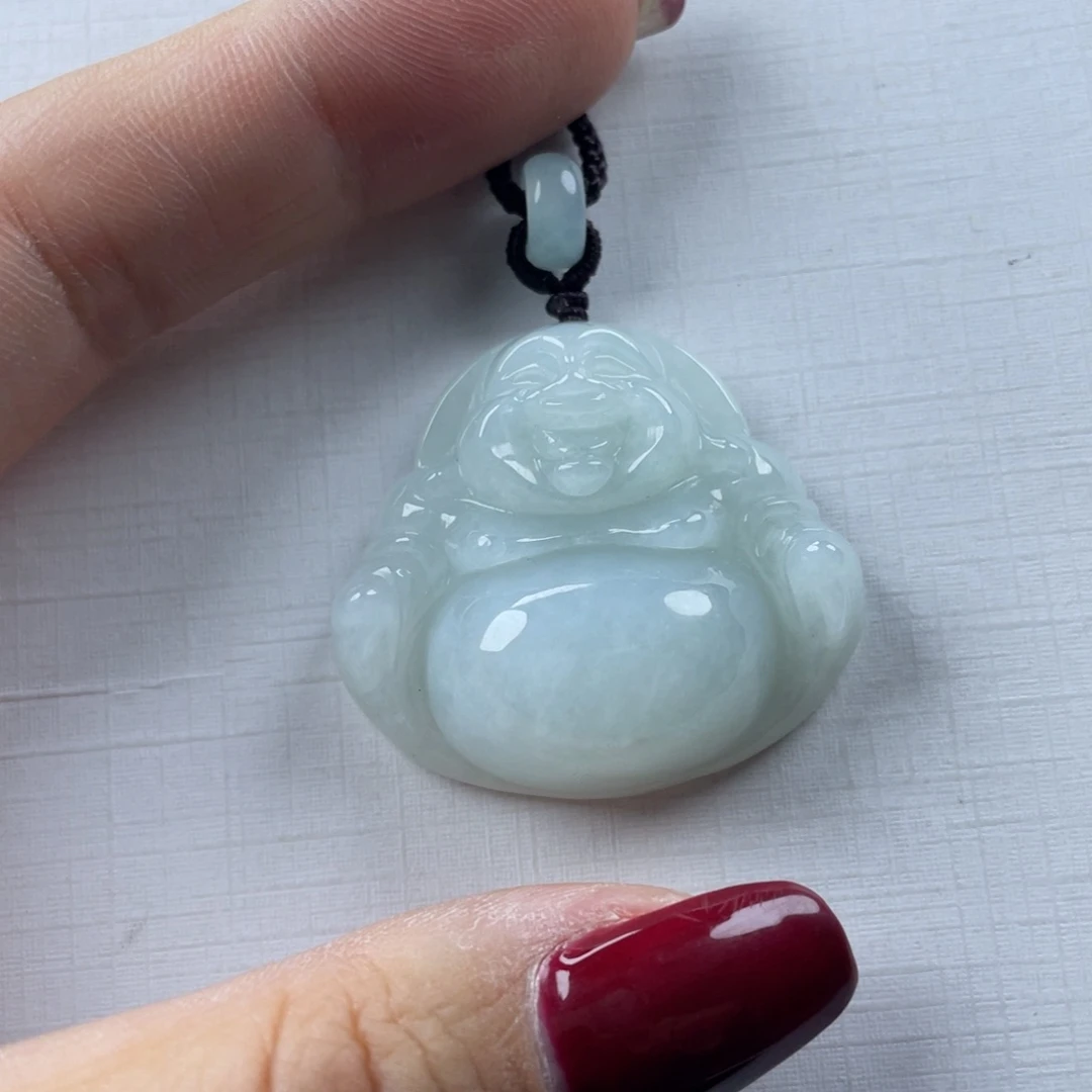 翡翠未镶嵌项圈佛公35尺寸佛公厚装微瑕介意勿拍不退不换