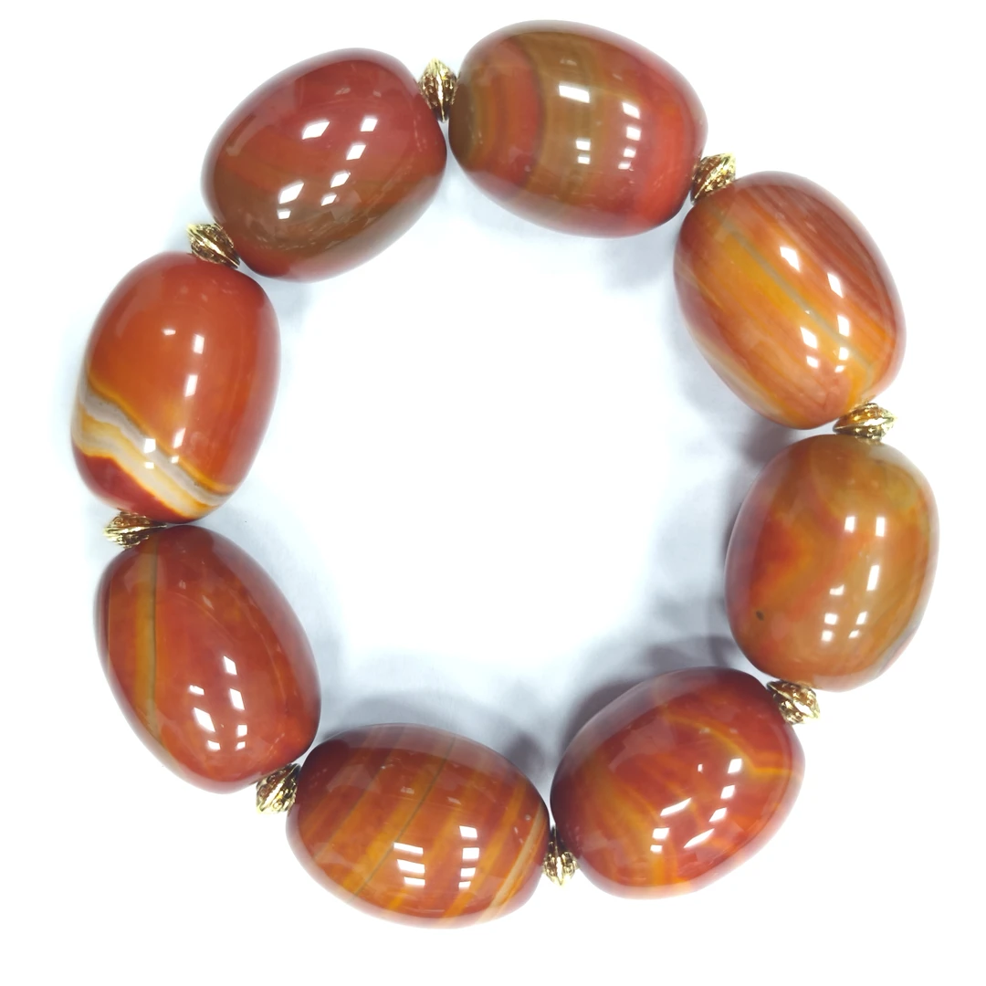 战国红枣型珠手串卡20mm