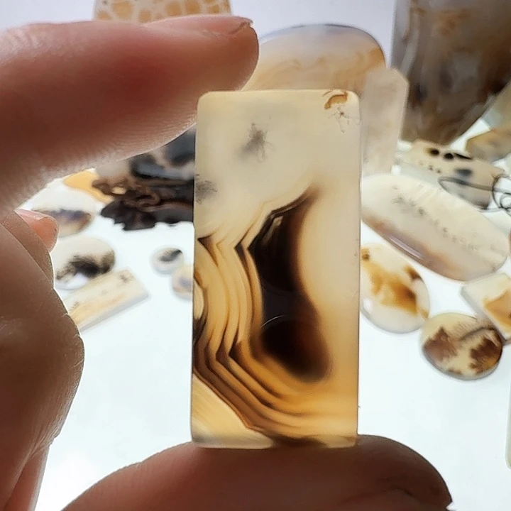 玛瑙/玉髓钛钢珠宝半成品