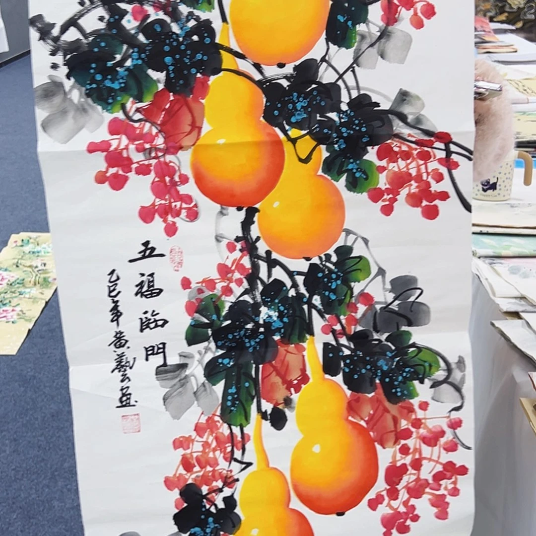 国画事事顺心如意万事如意