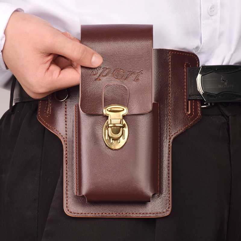 手机腰包男士工地干活手机皮套多功能穿腰带可放手机挂钥匙零钱包