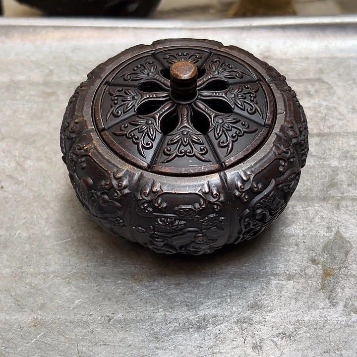 来***缘黄铜摆件，文房工艺品摆件