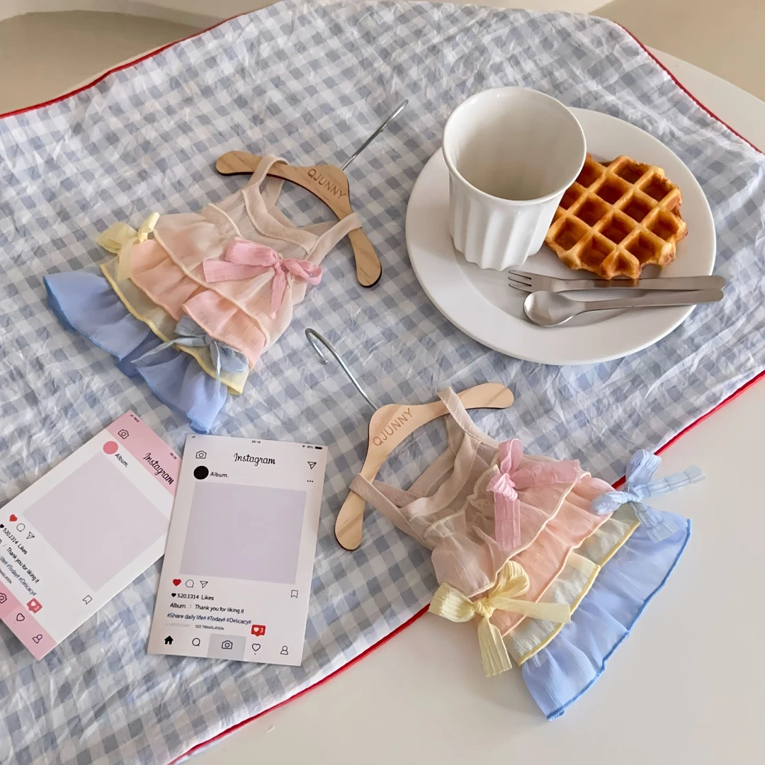 新款宠物狗狗层次公主纱裙泰迪博美比熊约克夏小型犬夏季薄款衣服