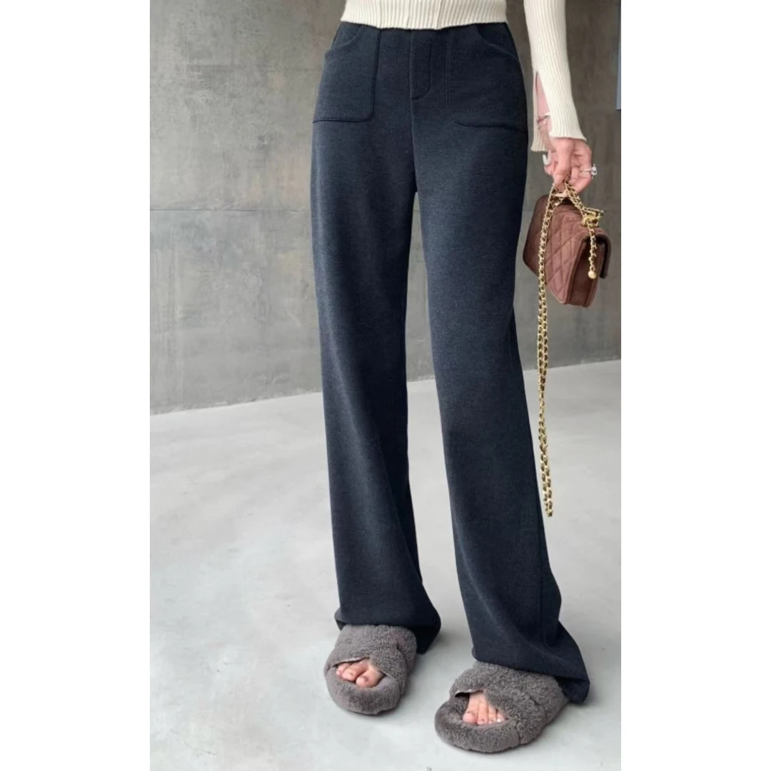 韩代. 醋酸 羊毛裤 加绒 L25120544