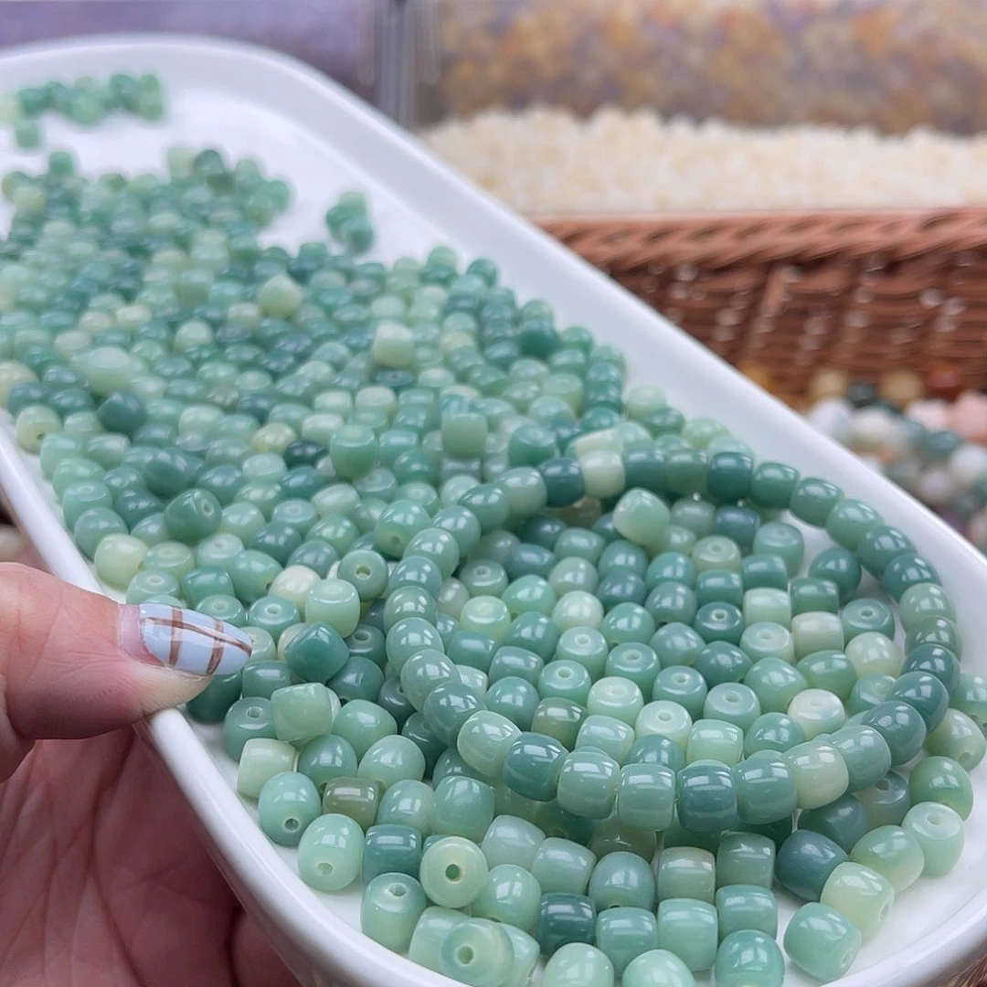 白玉菩提吊坠Q/7mm/110颗迷你直切