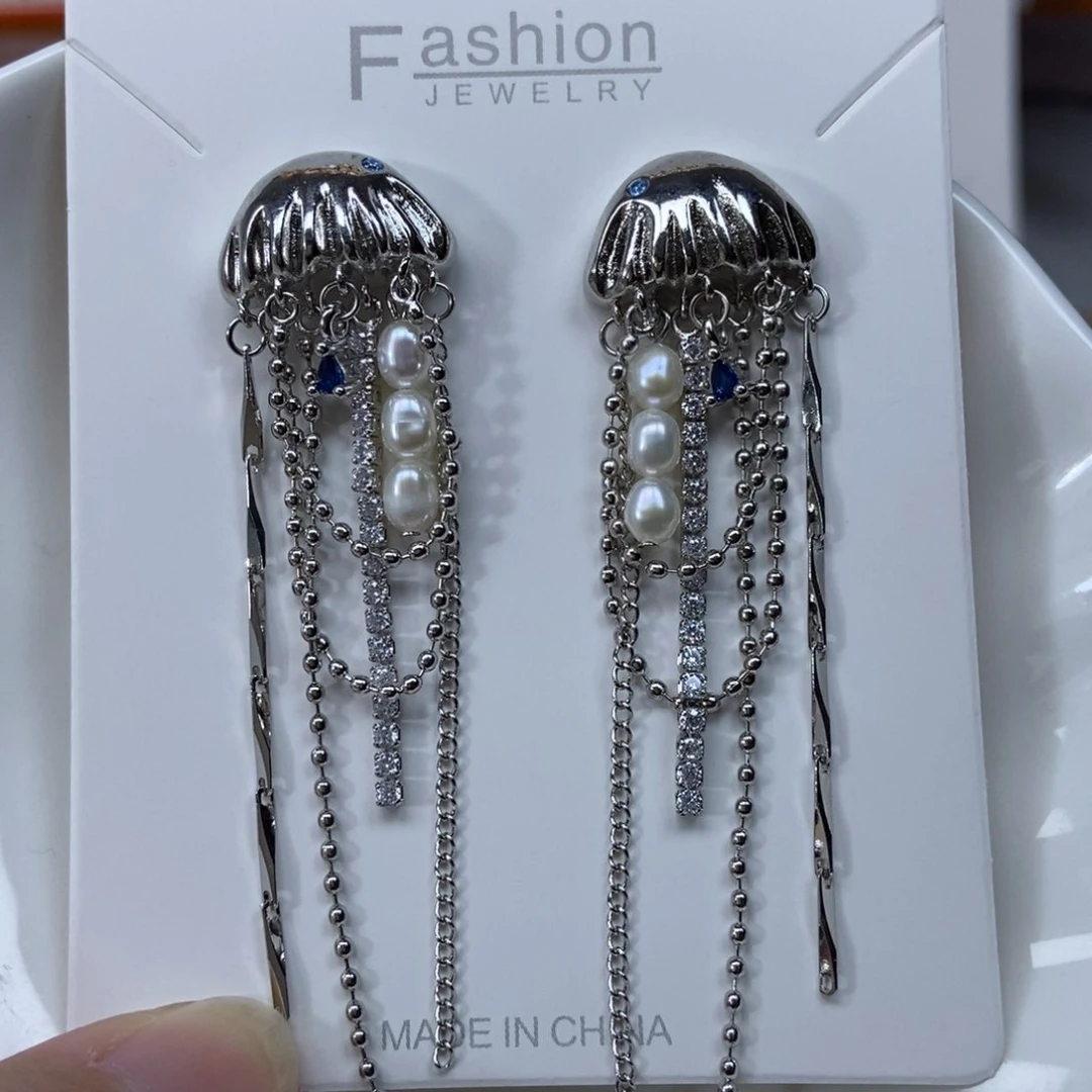 淡水珍珠耳环合金福利458