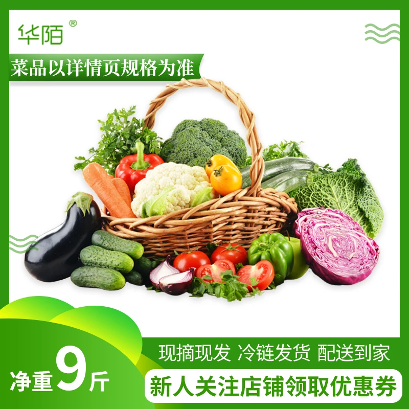 【9斤装果蔬礼盒】新鲜蔬菜水果兰州本地直发现摘直送冷链保鲜
