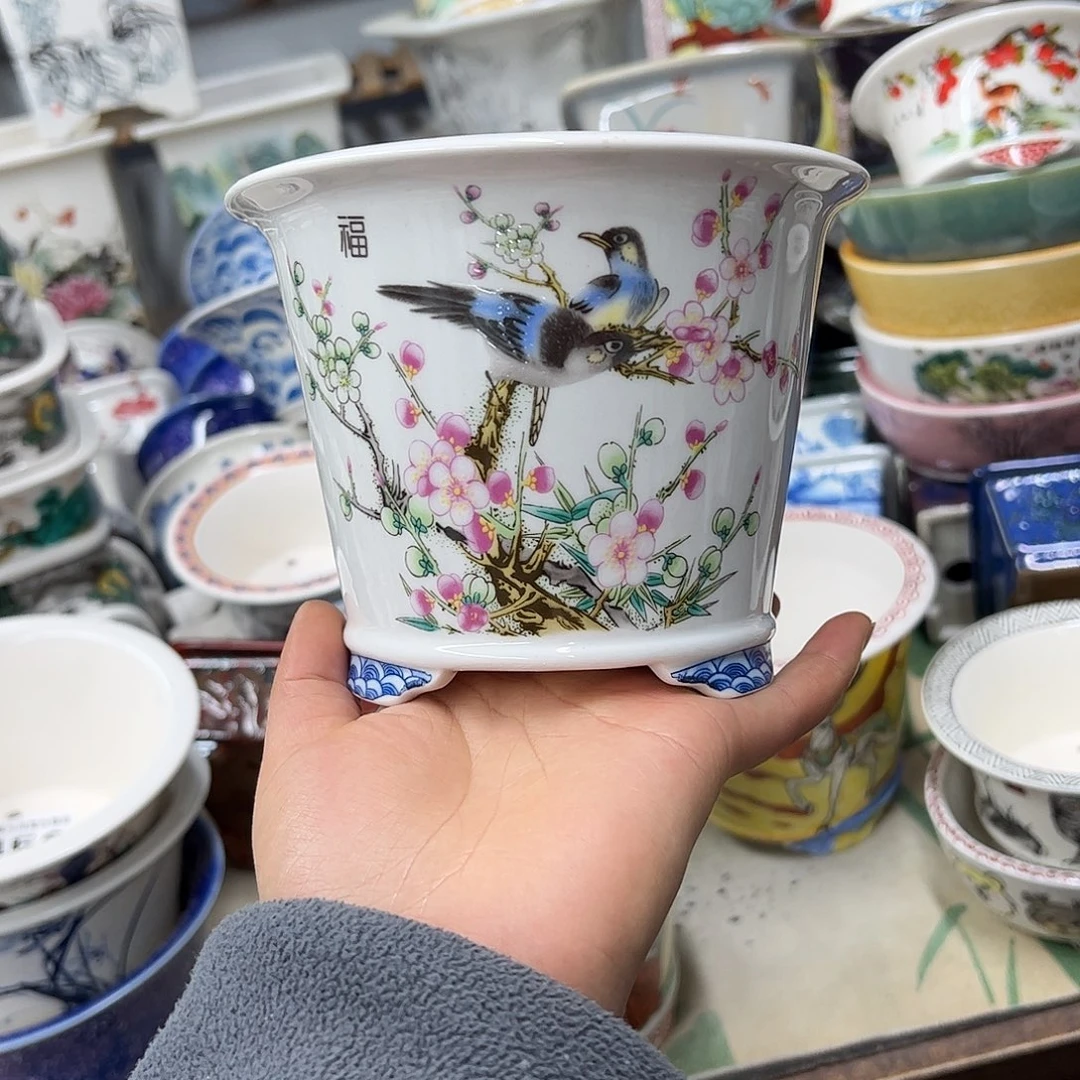 紫砂花盆451号瑕疵14.5/11.5cm